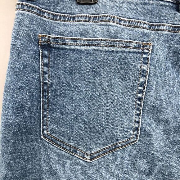 NY&C SOHO Distressed Curvy Boyfriend Stretch Denim Jeans Size 12 Women Stylish - Picture 7 of 12